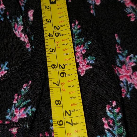 new high-low asymetrical floral rufle long boho skirt S-M - Picture 8 of 8